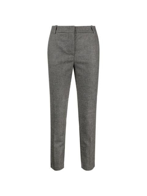 Bello checkered slim-fit trousers