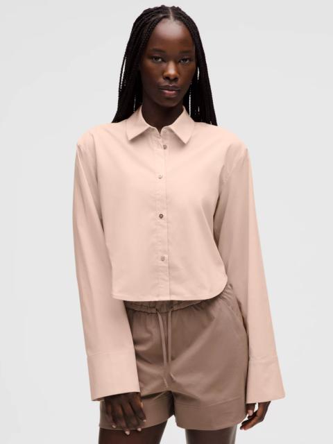 lululemon Cropped Poplin Button-Up Top