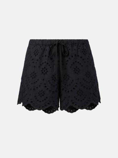 Poupette St Barth Cruse broderie anglaise cotton shorts