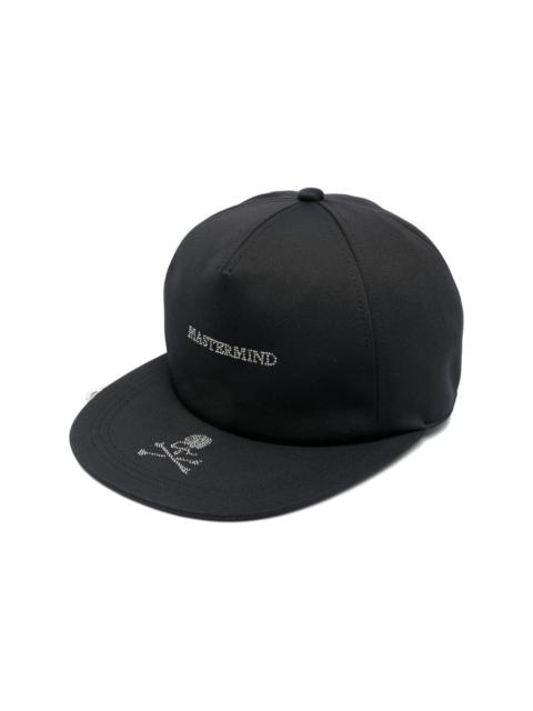 crystal-embellished flat peak cap