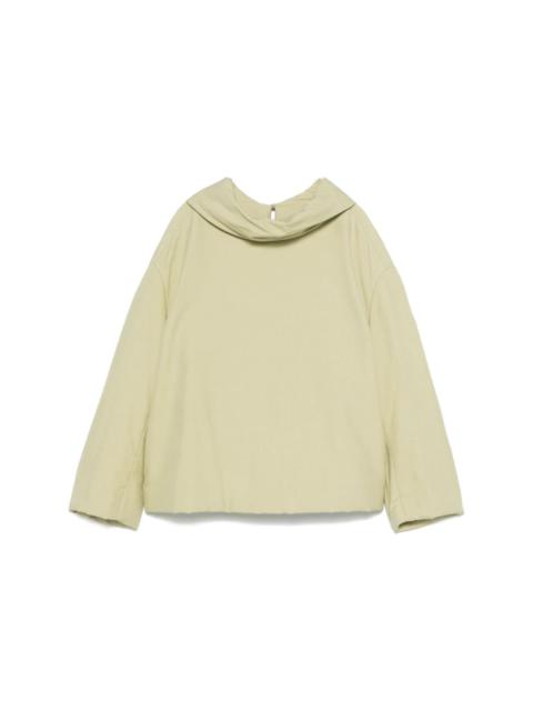 roll-neck blouse