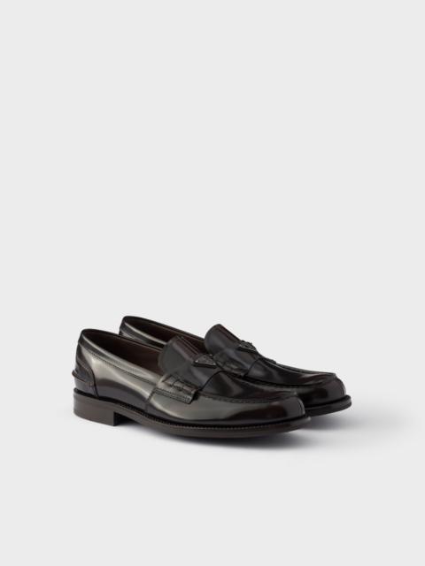Prada Brushed leather loafers