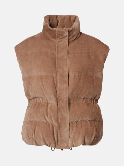 Brunello Cucinelli Monili corduroy down vest