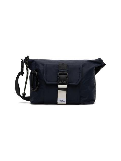 A.P.C. Navy Trek Satchel Bag