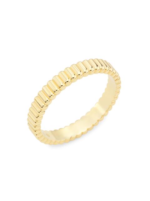 Boucheron Women's Quatre 18K Yellow Gold Grosgrain Wedding Band - Yellow Gold