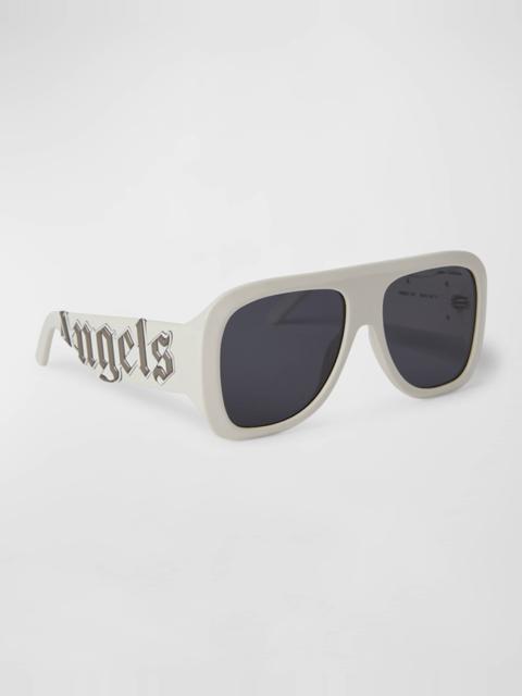 Palm Angels Men's Sonoma Acetate Shield Sunglasses