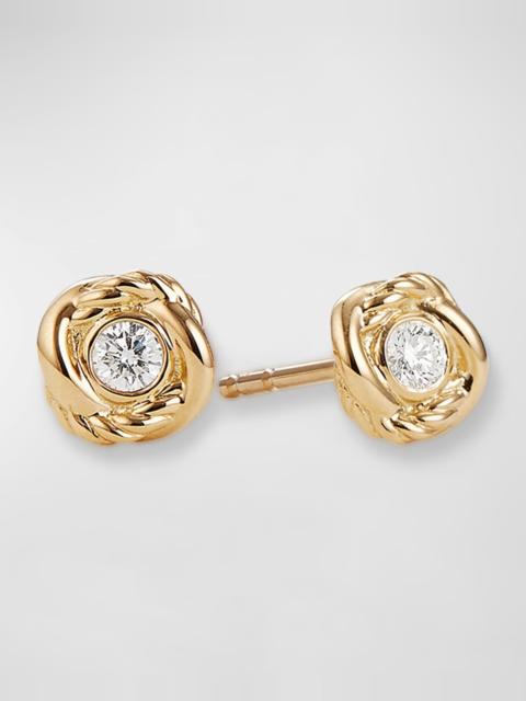 DAVID YURMAN Infinity Earrings with Diamonds in 18K Gold, 6.8mm