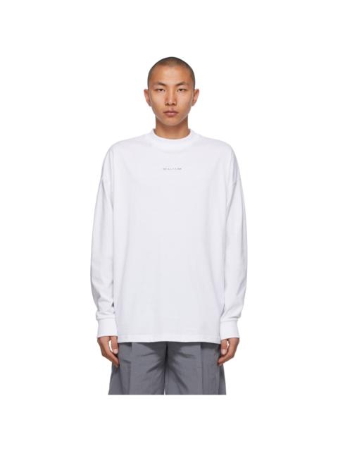 1017 ALYX 9SM White Visual Logo Long Sleeve T-Shirt