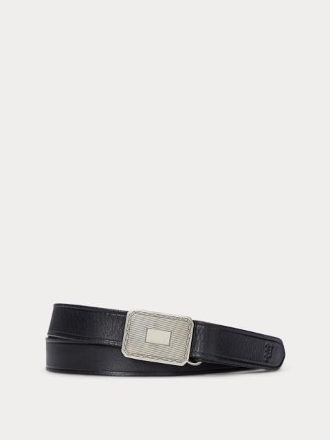 Polo Ralph Lauren Engine Turned–Buckle Leather Belt