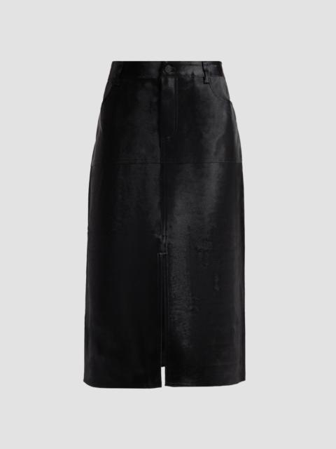 KOBI HALPERIN Women's Cindy Calf Hair Pencil Skirt - Black