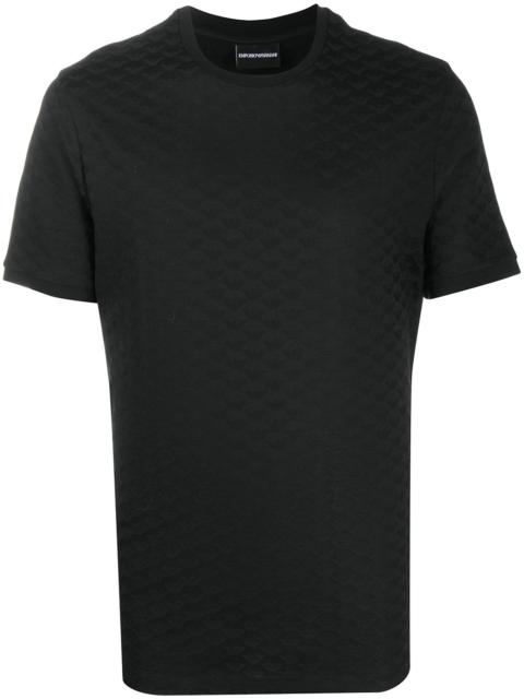 EMPORIO ARMANI plain textured T-shirt