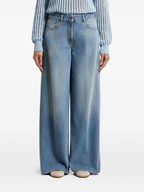 PESERICO pocket wide-leg jeans