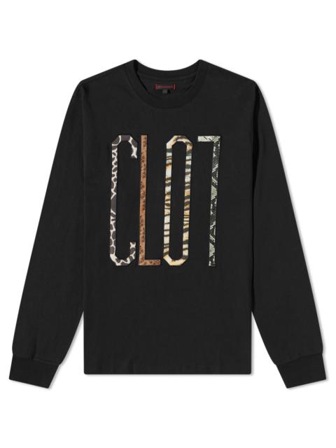 CLOT CLOT Long Sleeve Patchwork Logo Tee