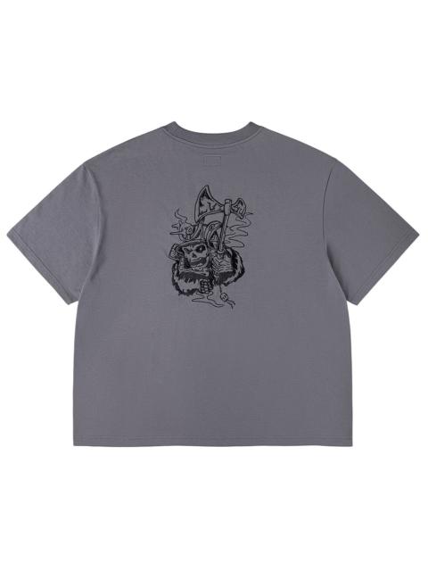 EVISU Skull Samurai Embroidery T-shirt