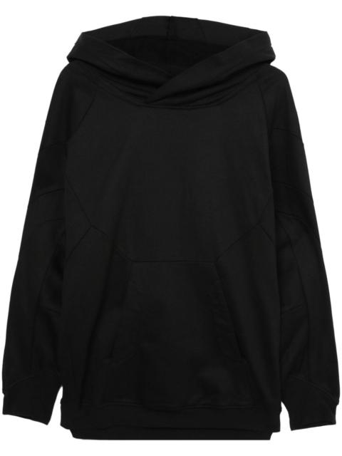 long-sleeve panelled hoodie