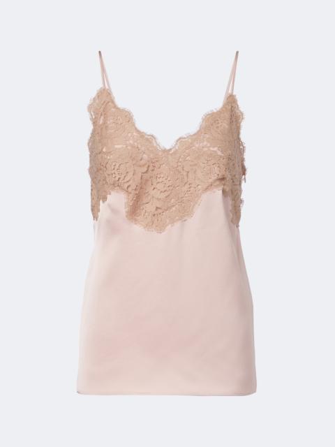 Valentino Lace-trimmed cady camisole