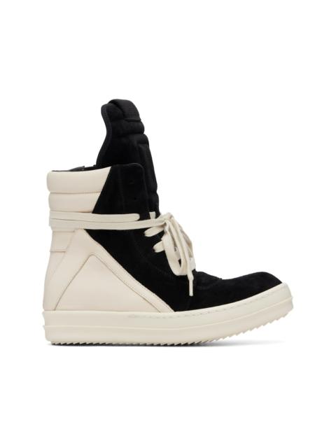 Rick Owens Black Temple Geobasket Sneakers