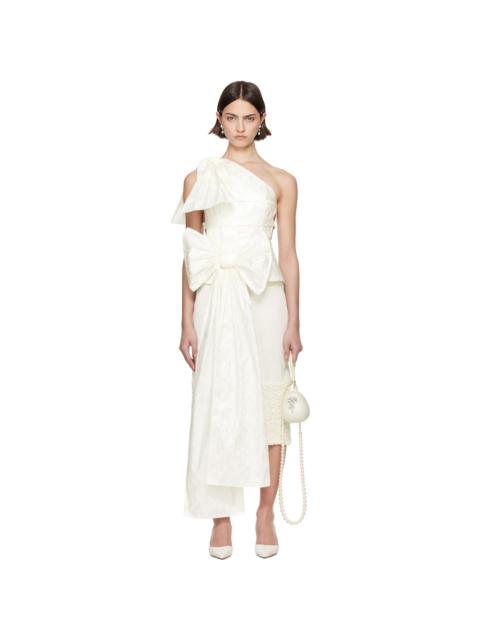 SUPER YAYA SSENSE Exclusive Bridal Capsule Beatrice Bow Top