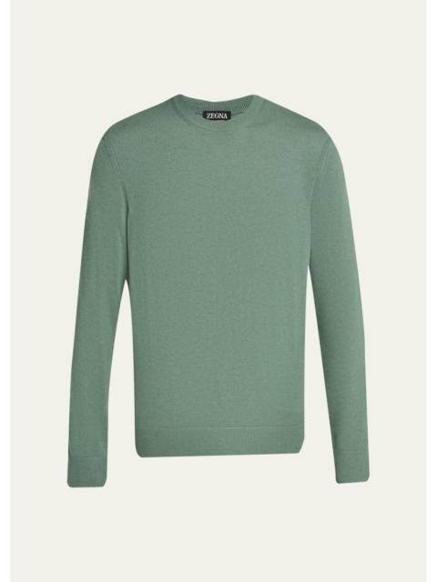 ZEGNA Men's Oasi Cashmere Crewneck Sweater