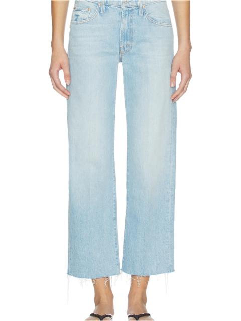 MOTHER The Mid Rise Rambler Zip Ankle Fray Jeans
