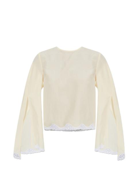 POSSE Tabitha lace-trim top
