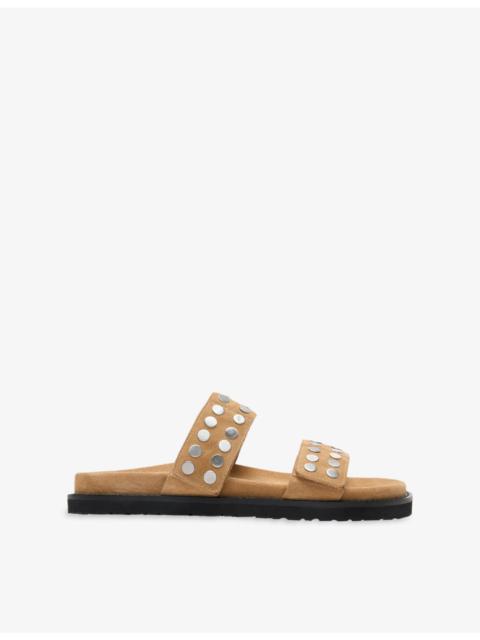 WHISTLES Studded Leather Sliders