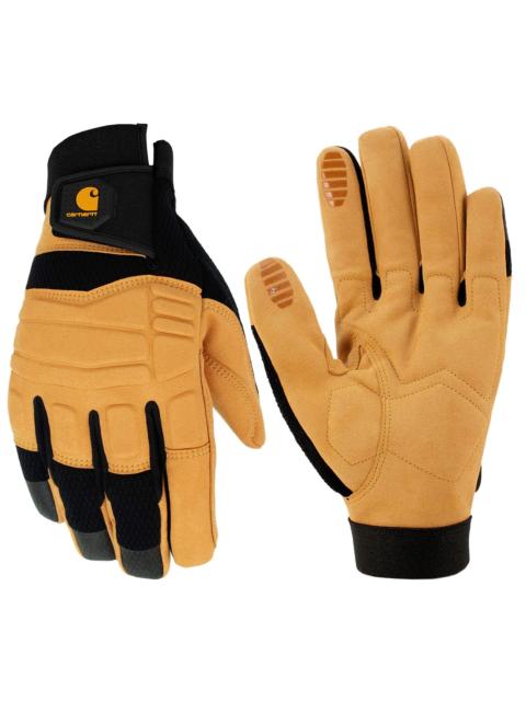 Carhartt Synthetic Leather High Dexterity Molded Knuckle Secure Cuff Glove