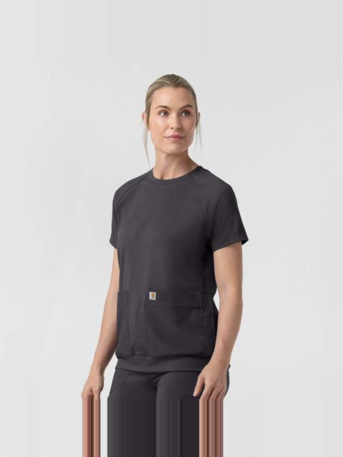 Carhartt Women's Force Cross-Flex Knit Crew Neck Scrub Top
