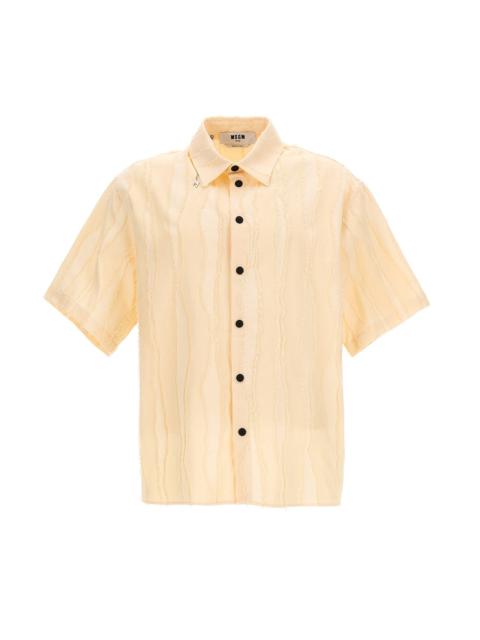 MSGM Fil coupe cotton shirt