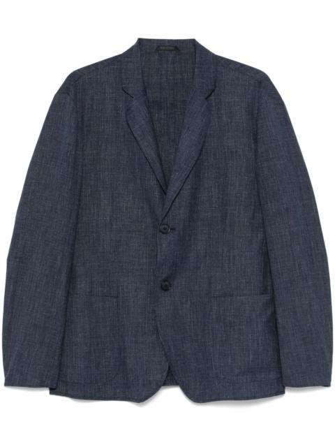 GIORGIO ARMANI slub-textured blazer