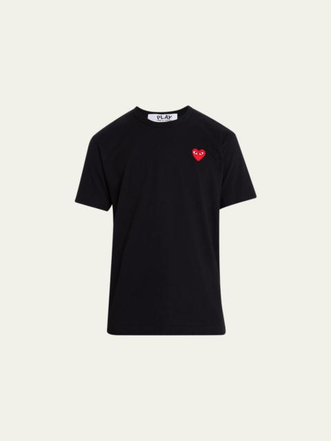 Comme Des Garçons Men's Cotton Jersey Heart T-Shirt