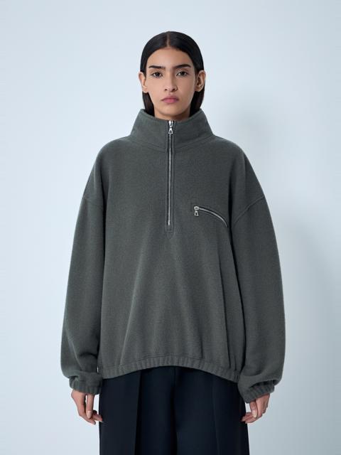 RIER Zip-Up Fleece Sweatshirt