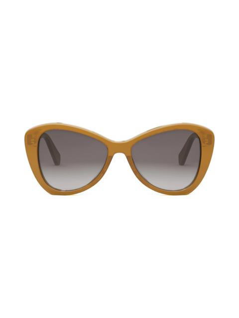 Butterfly 55mm Sunglasses in Light Brown /Gradient Brown