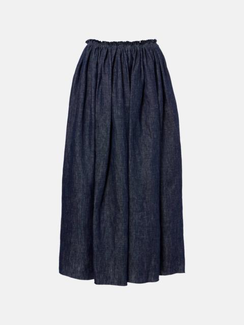 GABRIELA HEARST Eloran linen midi skirt