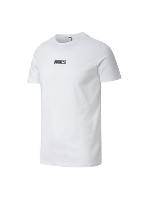 PUMA PUMA Classics Round Neck Short Sleeve Couple Style White 584428-02