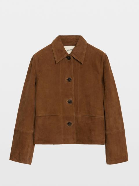 Zadig & Voltaire Lessa Suede Leather Jacket