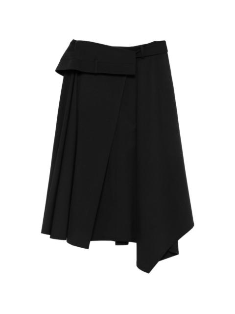 JUUN.J asymmetric midi skirt