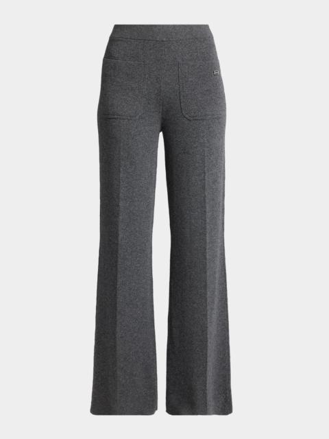 Victoria Beckham Alina Wool-Blend Pants