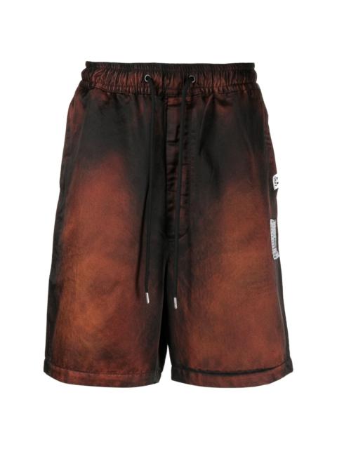 Maison MIHARAYASUHIRO faded-effect drawstring-waist shorts