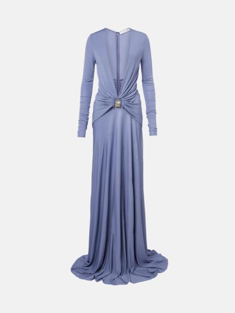 CHRISTOPHER ESBER Bezel Quartz embellished maxi dress