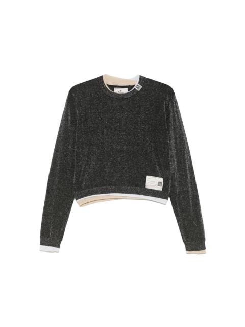 Maison MIHARAYASUHIRO triple-layered glittered sweater