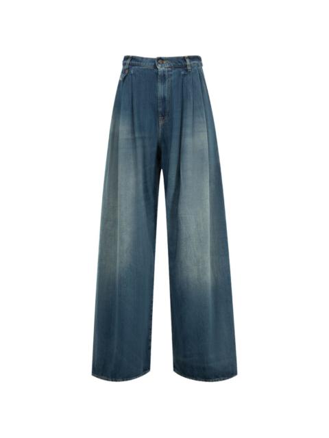 R13 triple-pleat jeans