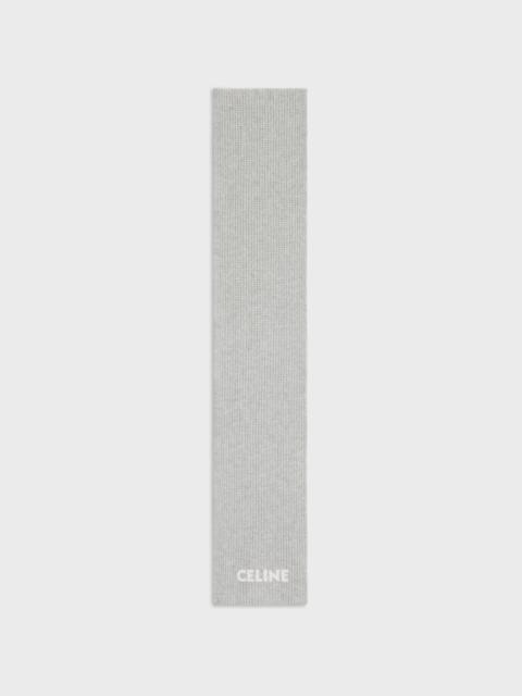 CELINE SCARF IN RIBBED FELTED WOOL