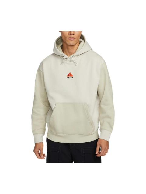 Nike Nike ACG Therma-Fit Solid Color Logo Embroidered hooded Long Sleeves Unisex Gray DH3087-072