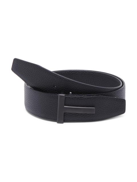 TOM FORD Men's T Buckle Reversible Belt - Black