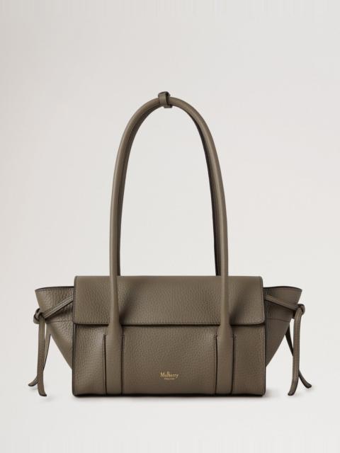 Mulberry Mini Soft Bayswater Linen Green Heavy Grain