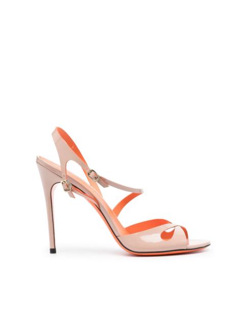 patent-leather sandals