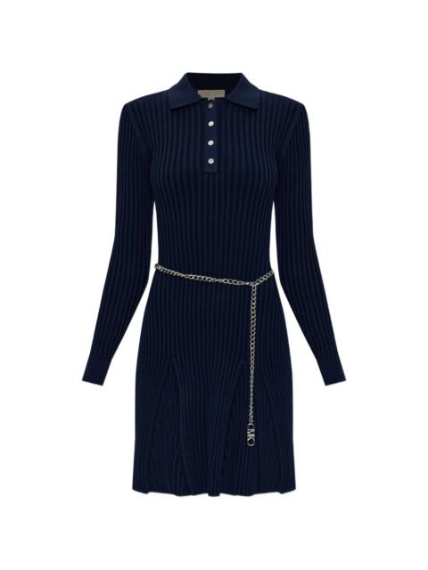 MICHAEL KORS polo-collar mini dress