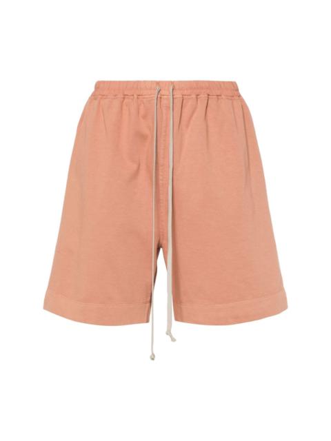 drawstring-waistband cotton shorts