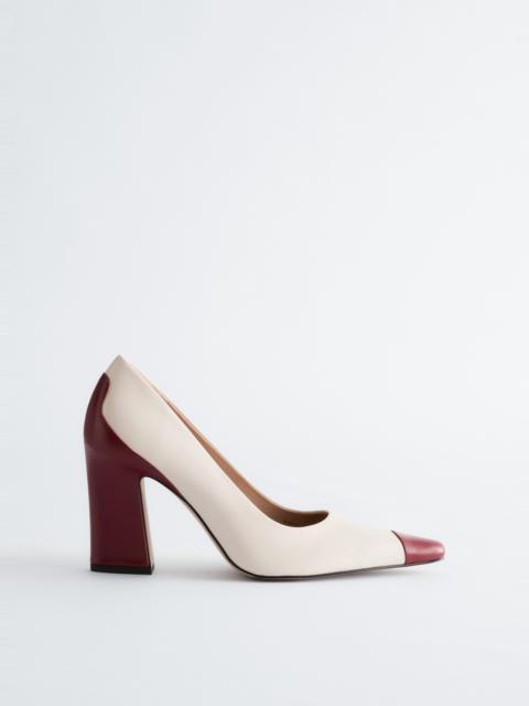 & Other Stories Colour-Blocked Leather Pumps
